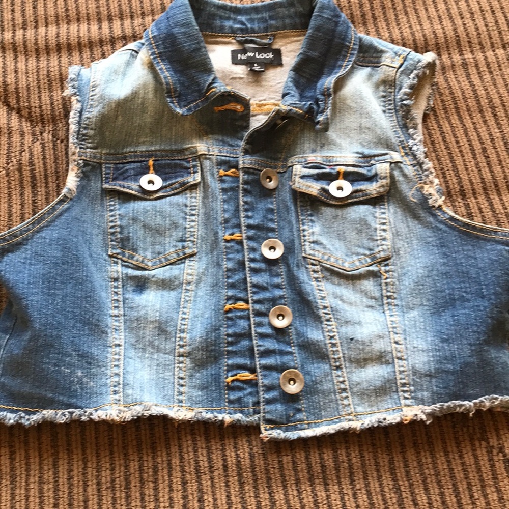 Women size L. Jeans vest. In excellent condition.